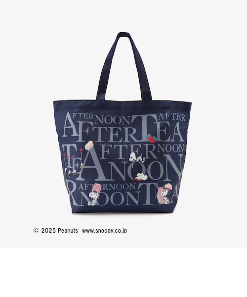 スリットポケット付きロゴバッグM/PEANUTS｜アフタヌーンティー