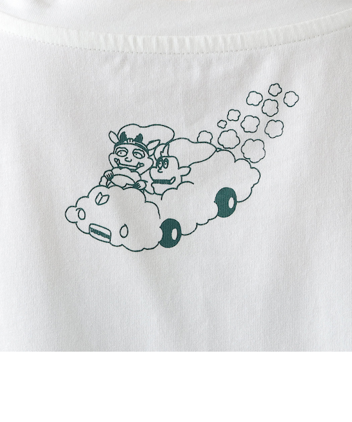 風神雷神図屏風デート プリントTシャツ ２枚 びじゅチューン！アフタヌーンティー プリントTシャツ/風神雷神図屏風デート/びじゅチューン