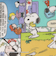 スクエアミニトートバッグ/リバティプリント/PEANUTS