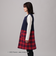 タータンチェック柄あったかチュニックエプロン/PEANUTS/Afternoon Tea Original Tartans