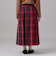 タータンチェック柄タックスカート/Afternoon Tea Original Tartans