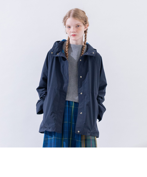 タータンチェック柄フード付きジャケット/Afternoon Tea