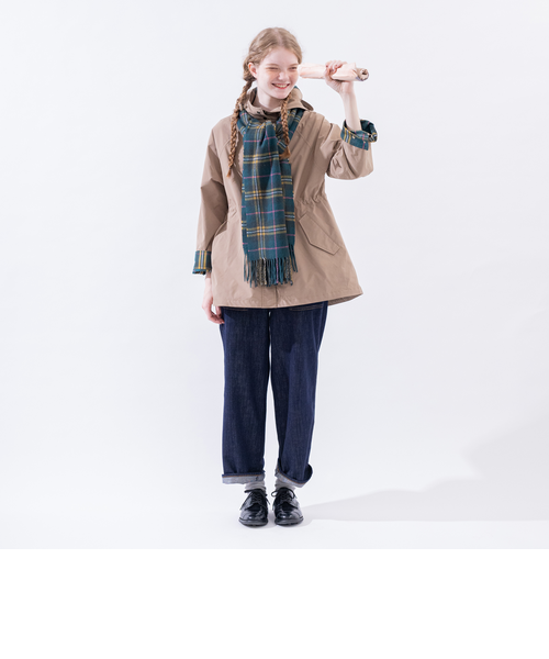 アフタヌーンティーリビング タータンチェック柄フード付きジャケット タータンチェック柄フード付きキルトジャケット/Afternoon Tea