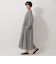 チェック切替ギャザーワンピース