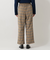 チェックタックパンツ