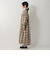オンブレチェックシャツワンピース