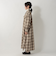 オンブレチェックシャツワンピース