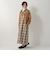 オンブレチェックシャツワンピース