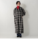 オンブレチェックシャツワンピース