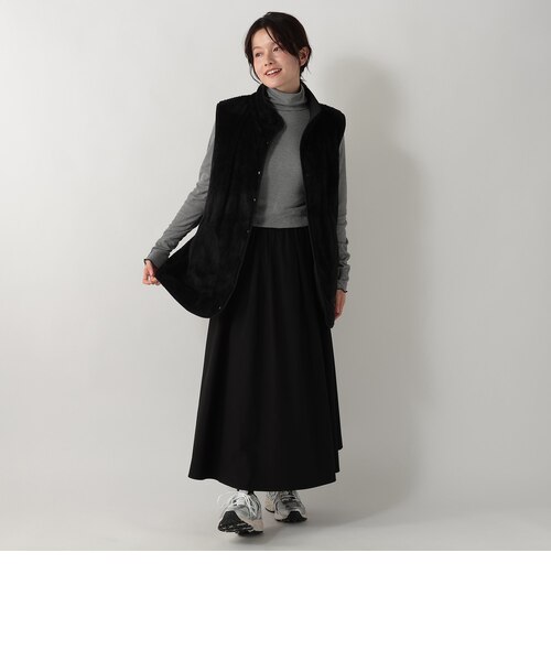 リバーシブルタフタキルティングボアベスト｜アフタヌーンティー