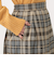 チェックワイドプリーツスカート