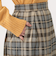 チェックワイドプリーツスカート