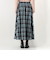 チェックギャザースカート