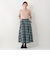 チェックギャザースカート