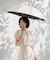 【UVカット率・遮光率100%生地使用】レース柄軽量晴雨兼用長傘 日傘
