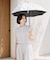 【UVカット率・遮光率100%生地使用】水彩フラワー晴雨兼用長傘 日傘