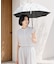 【UVカット率・遮光率100%生地使用】水彩フラワー晴雨兼用長傘 日傘