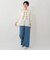 リボン付き刺繍ギャザーブラウス/MAISON SAJOU