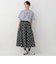 チェック切替フレアスカート
