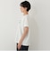 タイポグラフィー刺繍フレンチスリーブTシャツ