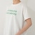 タイポグラフィー刺繍フレンチスリーブTシャツ