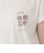 フラワー刺繍フレンチスリーブTシャツ
