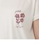 フラワー刺繍フレンチスリーブTシャツ