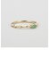 【Pocket Ring】 K10エメラルドピンキーリング
