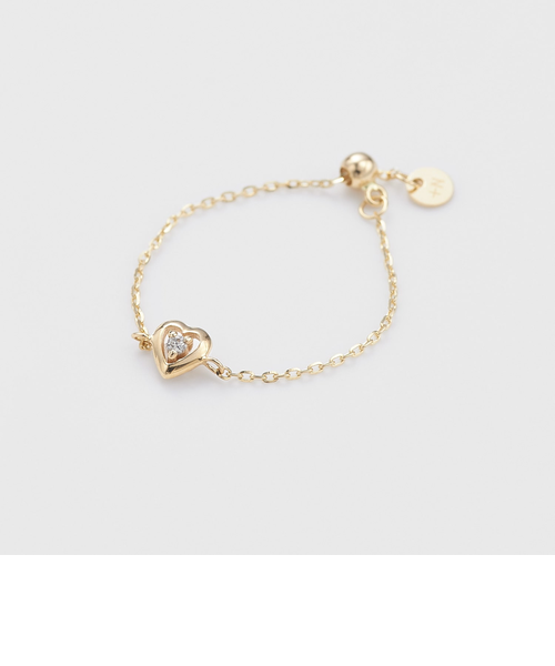 WEB限定】K10ダイヤモンドチェーンリング｜ノジェスの通販｜&mall