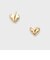 【Tiny Motif】K10ダイヤモンドハートピアス（0.03ct）