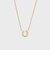 【Tiny Motif】K10ダイヤモンドシューネックレス（0.02ct）
