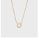 【Tiny Motif】K10ダイヤモンドシューネックレス（0.02ct）