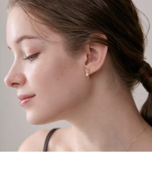 ゴールドパールピアス｜ノジェスの通販｜&mall（アンドモール）三井