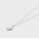 シルバーキュービックジルコニアネックレス