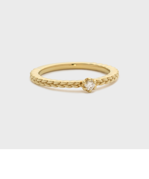 ゴールドダイヤモンドピンキーリング（0.04ct）｜ノジェスの通販