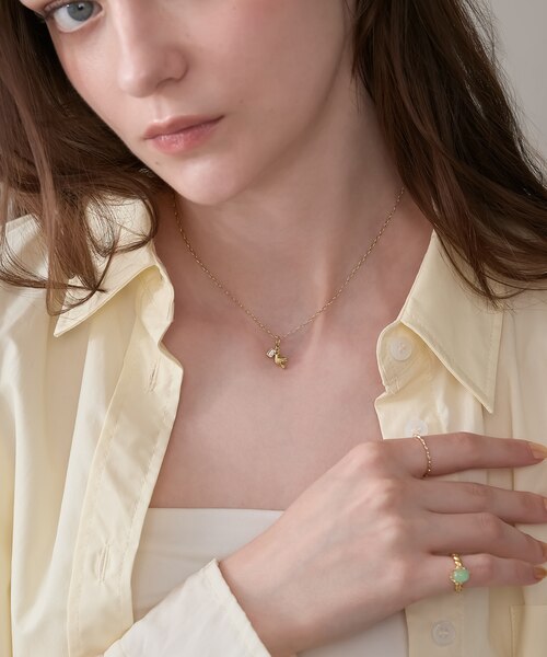 ピンクオパール・モルガナイトチャーム Antique Frameシリーズ モルガナイトのネックレスチャーム