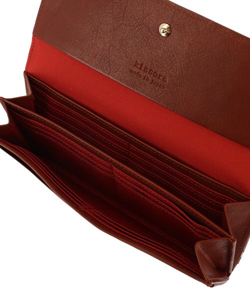 ★新品未使用　kissoraがま口長財布【ウォッシャブルナッパ〜RED】 kissora 長財布 本革 キソラ KITL-100 ウォッシャブルナッパ
