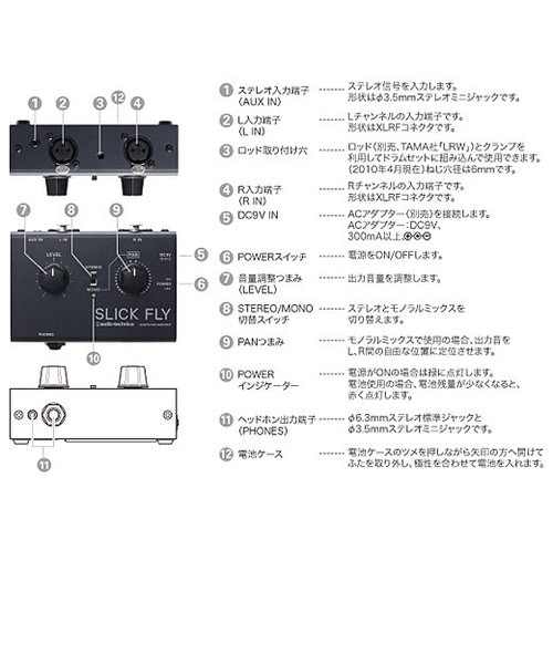 DH-01 SLICK FLY 電池駆動ヘッドホンアンプ｜シマムラガッキの通販