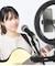 リングライト (自撮りライト) 撮影 動画配信 [スマホホルダー/マイクスタンド/トレイ]付属