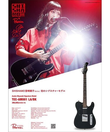 Asako Miyazaki Signature Model TEC-AM001 LA/B エレキギター 