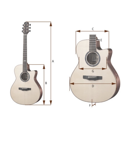 M-021 CS (チェリーサンバースト) アコースティックギター トップ単板