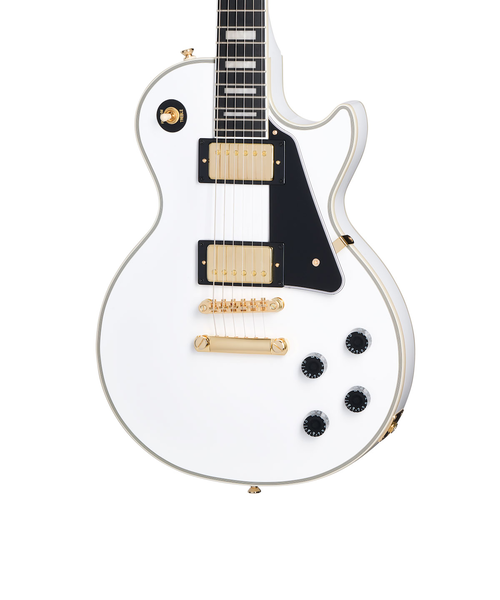 ギター Les Paul Custom Alpine White Gibson Les Paul Custom w/ Ebony Fingerboard Gloss Alpine