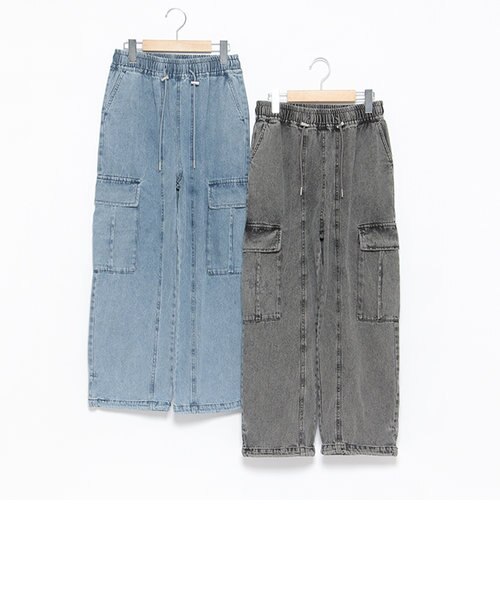 新品未使用 Lovetoxic ドローコードデニムカーゴパンツ　L160 LTXCドローコードデニムカーゴパンツを使った人気ファッション