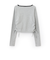 サイドドロスト長袖Tシャツ
