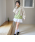 合皮ショートブルゾン