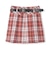 【GOODPRICE】ベルト付チェックプリーツスカ-ト