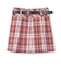 【GOODPRICE】ベルト付チェックプリーツスカ-ト