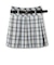 【GOODPRICE】ベルト付チェックプリーツスカ-ト