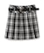 【GOODPRICE】ベルト付チェックプリーツスカ-ト