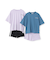 【ルームウェア/パジャマ】バックハート半袖Tシャツ＆ショートパンツセット